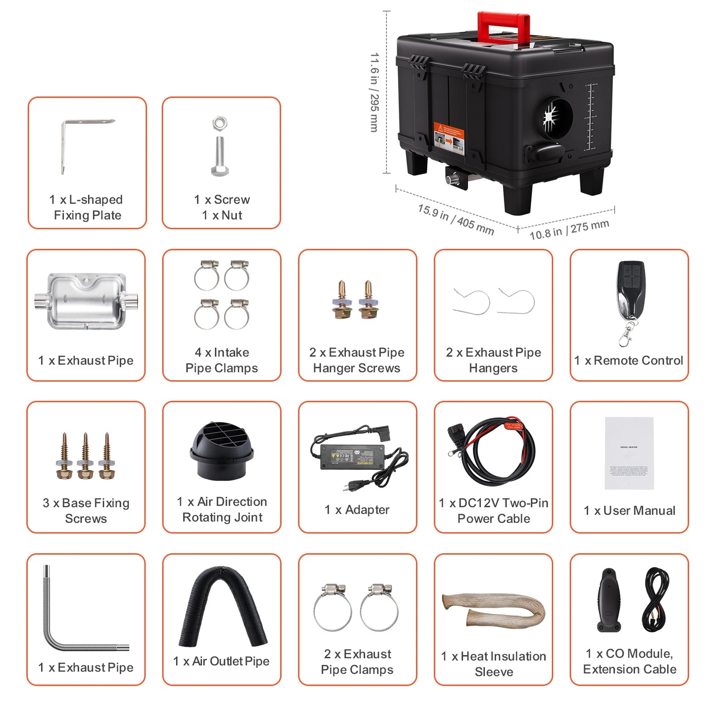 SucceBuy 8kW Portable Diesel Heater