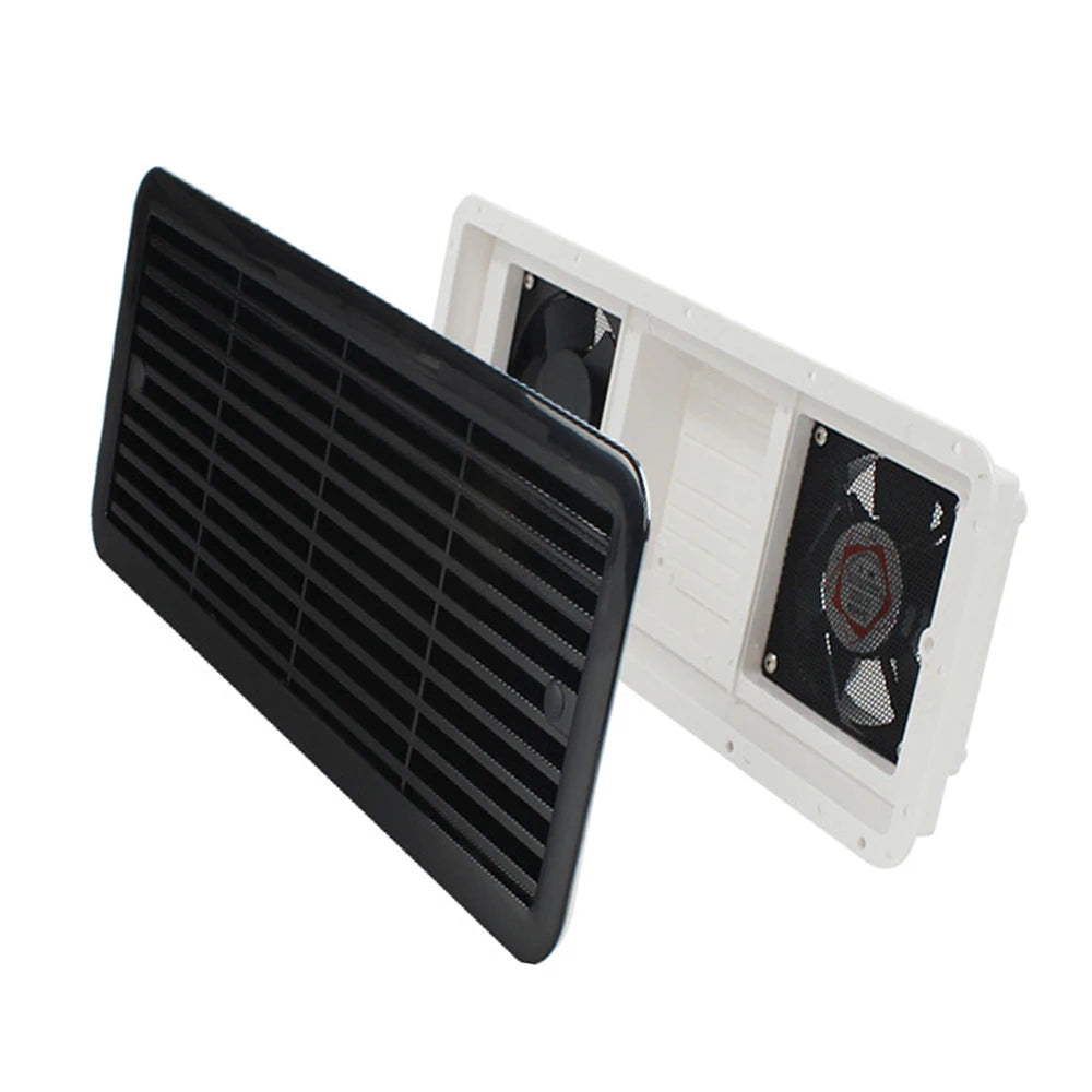 Ventilador Lateral Doble Ventana - 12V Silencioso para RV y Caravana