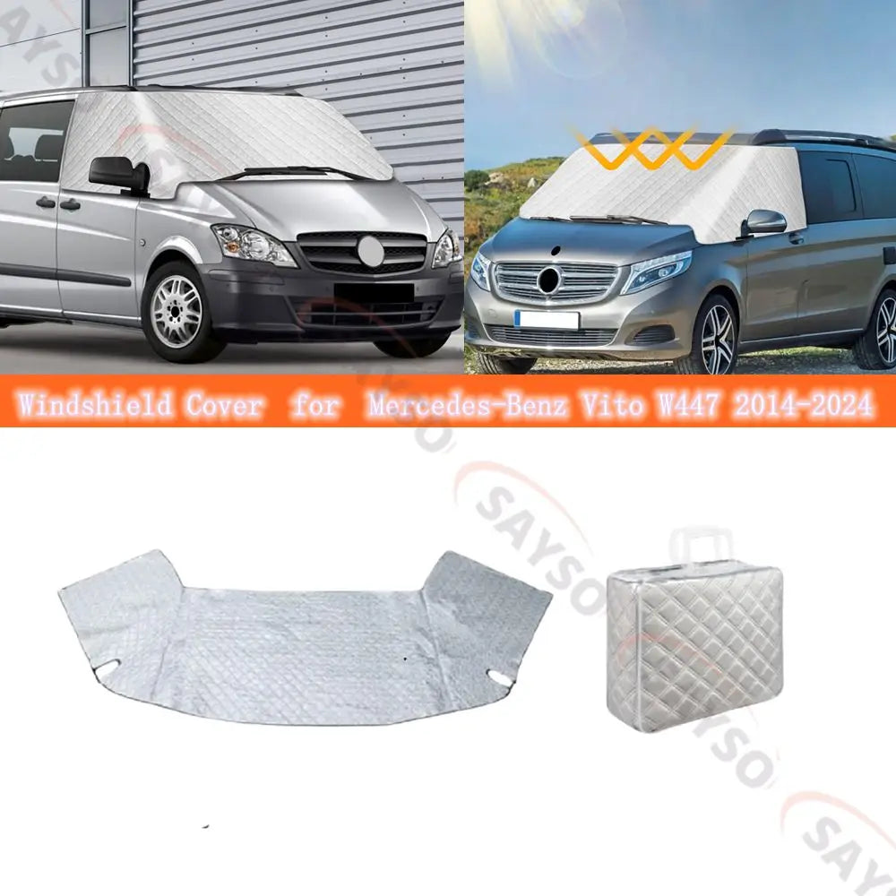 Cubierta de Parabrisas para Mercedes-Benz Vito W447 (2014-2024) – Protección Solar, Hielo y Nieve