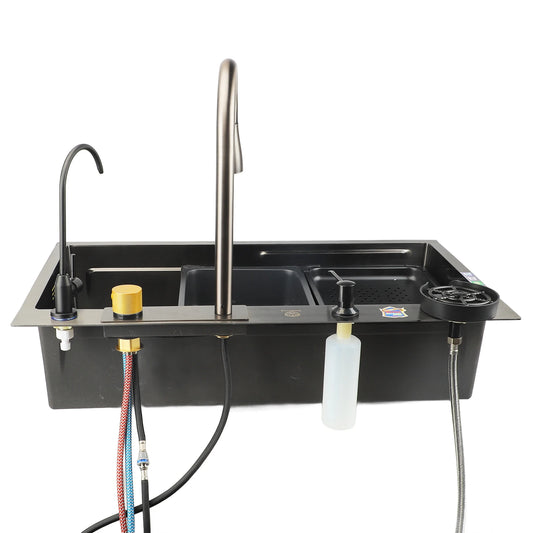 Fregadero de Cocina Bajo Encimera de Acero Inoxidable