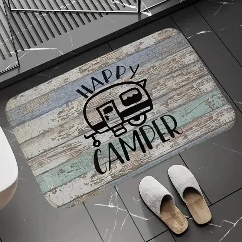 Tapis antidérapant en flanelle - Doux, lavable et décoratif pour camping-car (3 tailles)