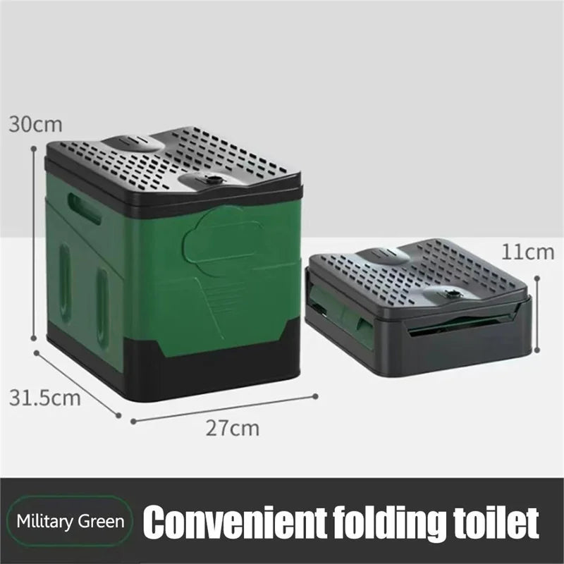 Portable Folding Toilet for Camper and Camping | Compact and Durable Mobile Toilet up to 300 kg