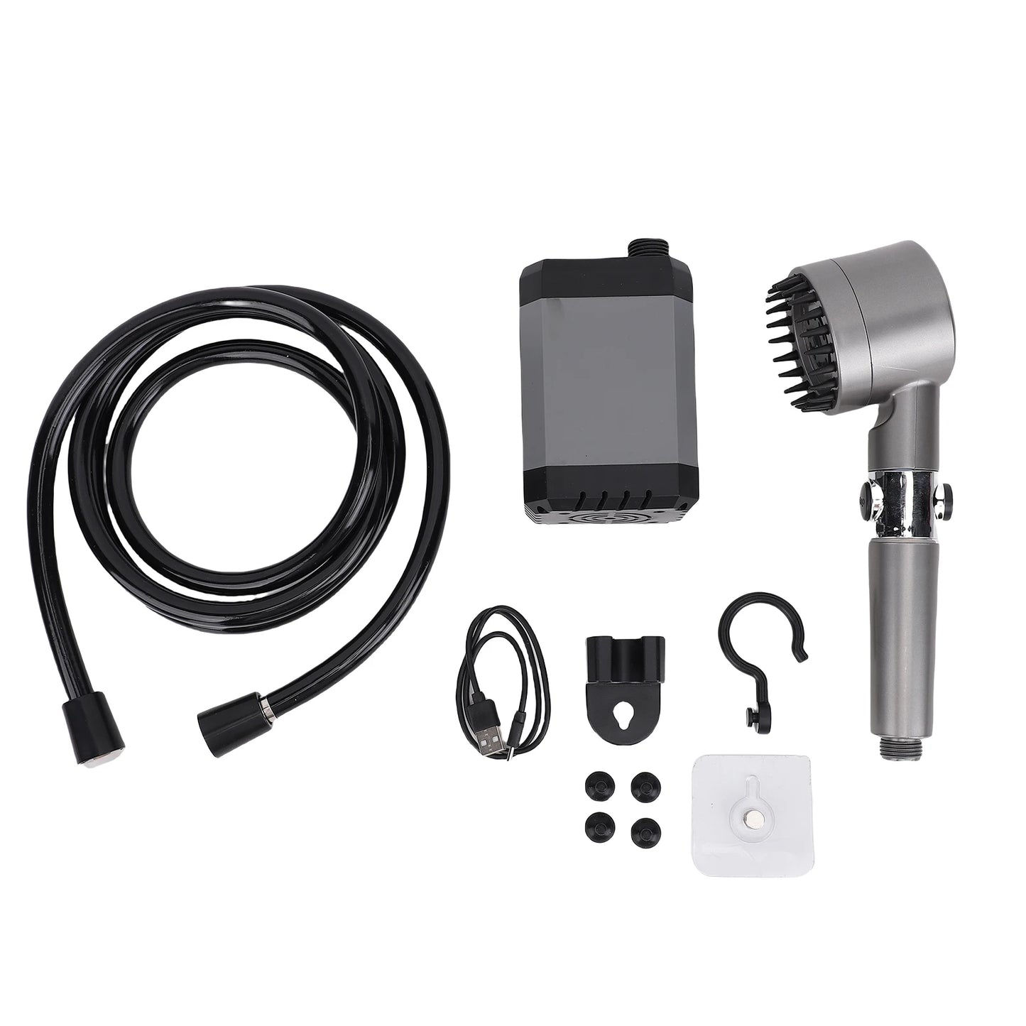 Douche Électrique 12000mAh - LED + Power Bank + 3 Modes (IPX7)