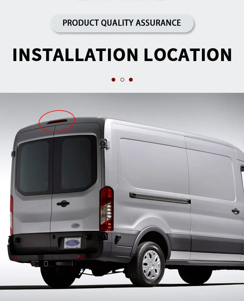 Ford Transit 2015-2020 - Cámara Marcha Atrás AHD 1080P con Luz de Freno