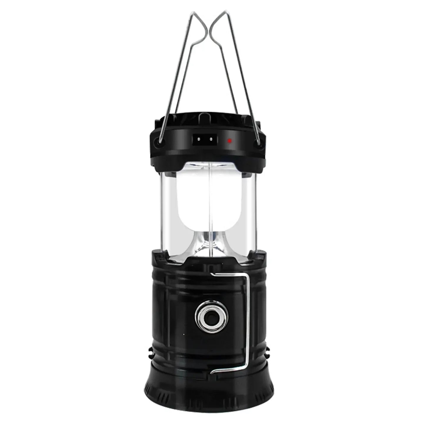 Telescopic Solar Lamp - Rechargeable LED + 2-in-1 Flashlight (Waterproof)