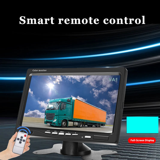 Kit Cámara de Marcha Atrás con Monitor LCD de 7” y Visión Nocturna IR para Camper, RV, Camión y Autobús