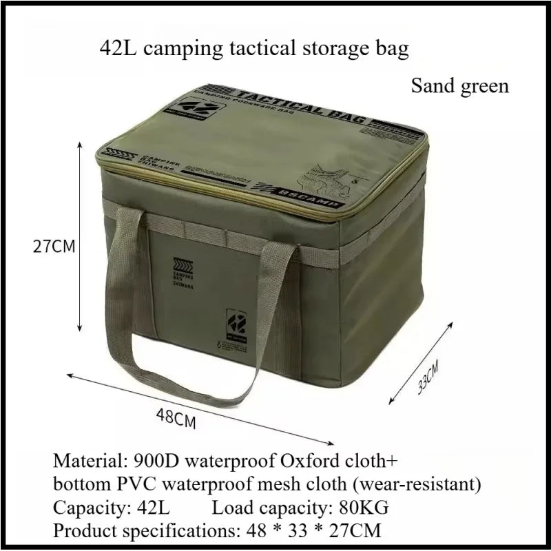 Bolsa de Almacenamiento Táctica 42L para Camping y Picnic