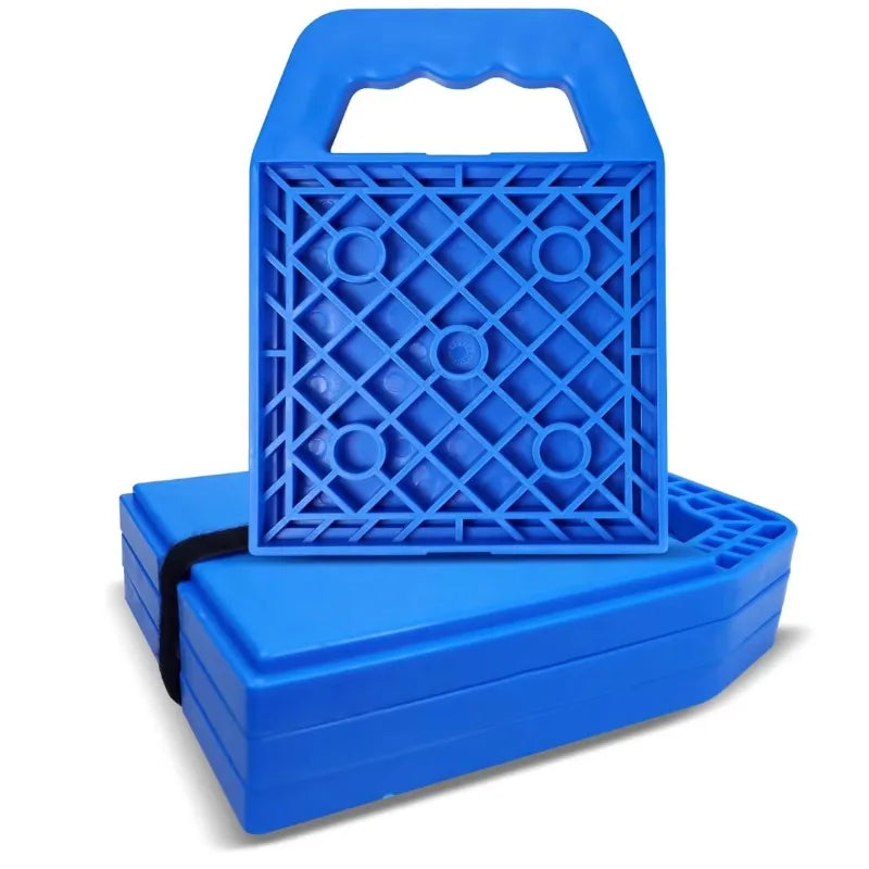 Almohadillas para Patas Estabilizadoras RV – Pack 4 uds, Bloques de Nivelación con Asa