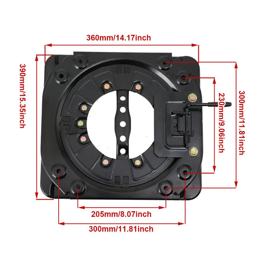 Base giratoria 360° para asiento de camper