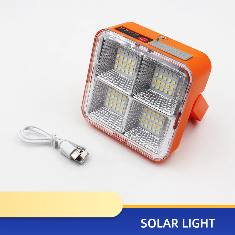 Foco LED Solar Portátil Recargable USB-C