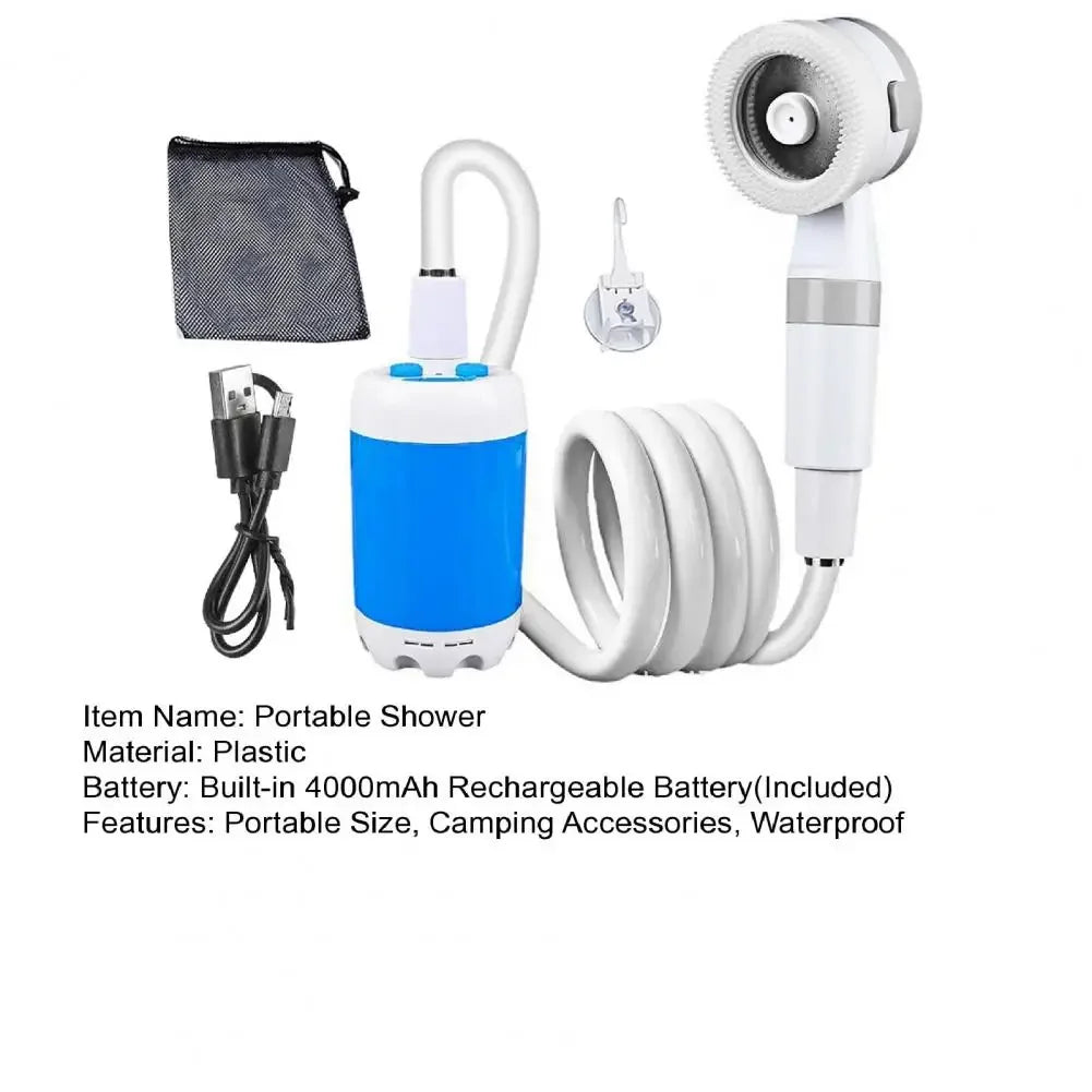 Pompe de douche portable rechargeable sans fil