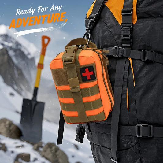 379-Piece Tactical First Aid Kit - IFAK Bag + Tourniquet (Camping/RV)