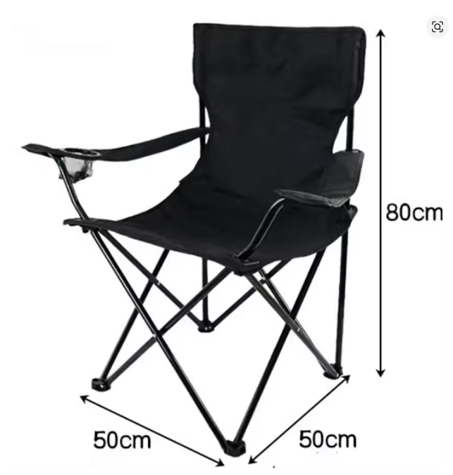 Silla Plegable color negra