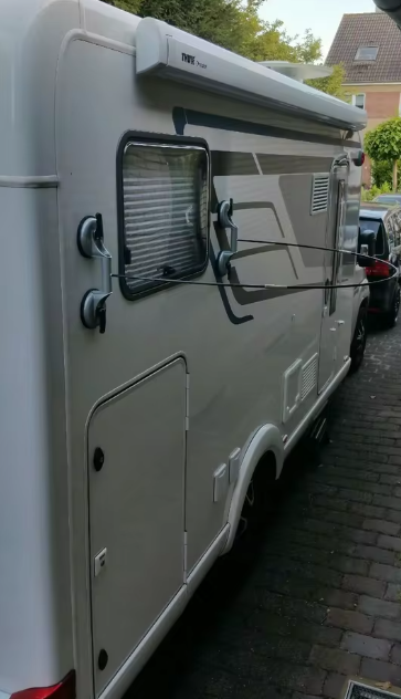 Cabina de ducha portátil para camping y autocaravana con ventosas y cortina