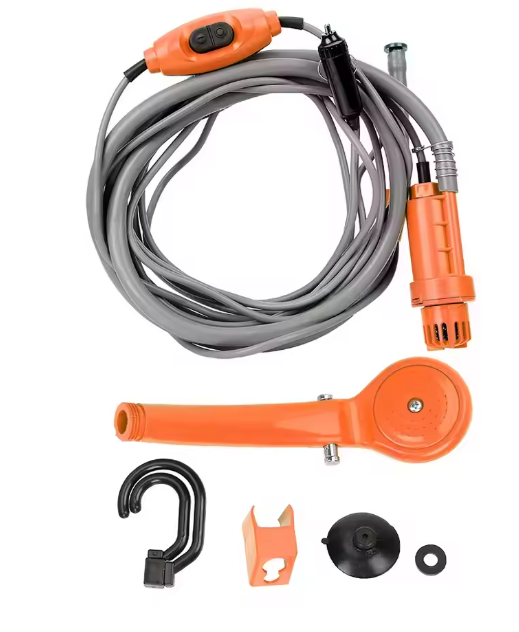 Bomba de Ducha Portátil 12V para Coche, Caravana y Camping