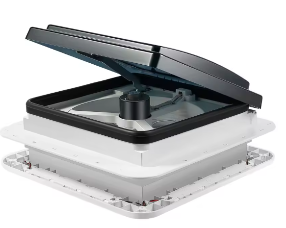 Ventilador de Ventilación 12V para RV con Luz LED y Funcionamiento Silencioso