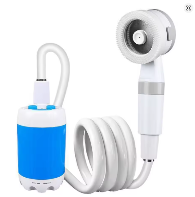 Bomba de Ducha Portátil Eléctrica para Camping y Viajes