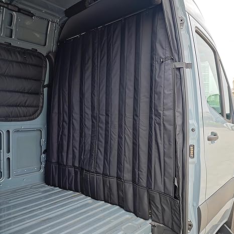 Mercedes-Benz Sprinter +2007 a 2026 de techo alto- Cortina de cabina de privacidad - cierre magnético