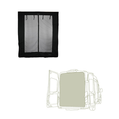 Fermeture magnétique avec moustiquaire coulissante pour portes conçue pour Ford Transit