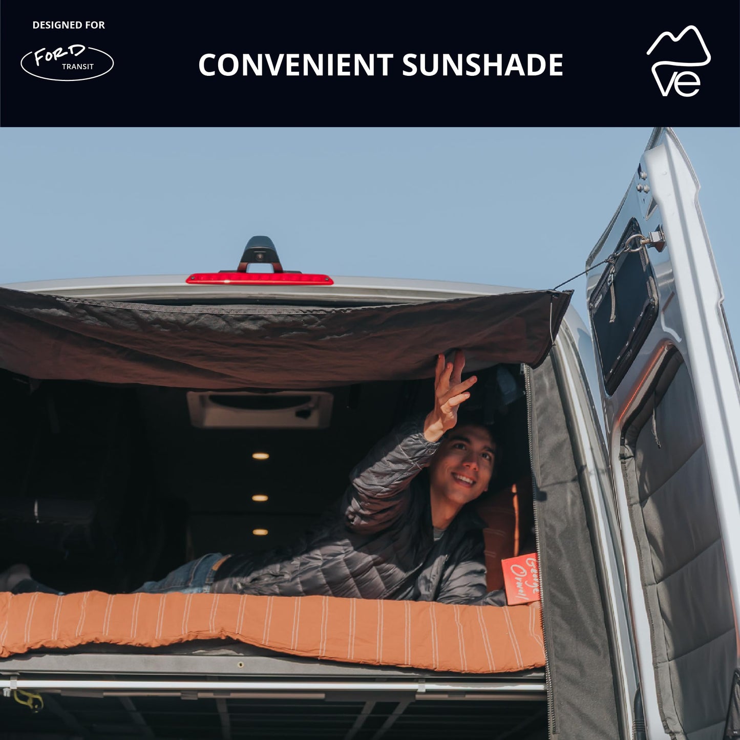 Fermeture magnétique avec moustiquaire coulissante pour portes conçue pour Ford Transit
