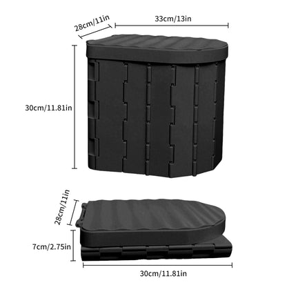 WC Portátil Plegable con Tapa | Inodoro de Viaje Compacto y Multifunción | Hasta 180 kg