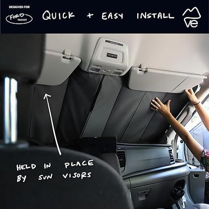 Ford Transit +2015 a 2026 - Aislamiento térmico color gris carbón
