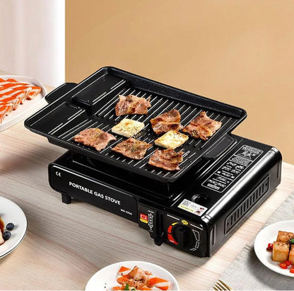 Hornillo Gas Portátil QBAK - Encendido Rápido + Llama Ajustable (Camping/RV)