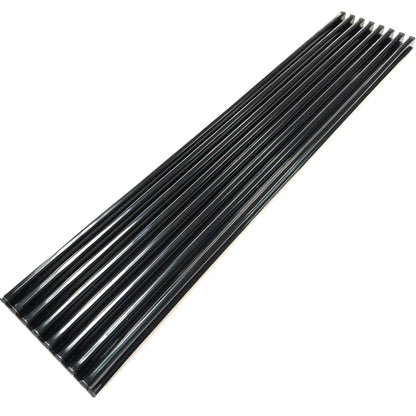 Grille de ventilation noire 60 x 12 x 2 cm