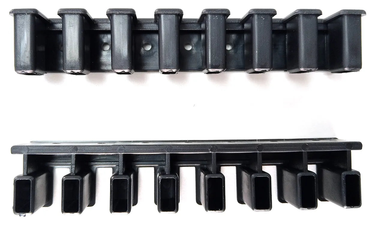 Grille de ventilation noire 60 x 12 x 2 cm