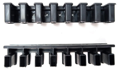 Grille de ventilation noire 60 x 12 x 2 cm