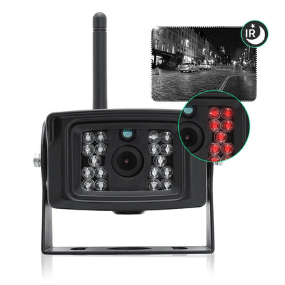 Kit Cámara de Marcha Atrás Inalámbrica AHD 720P GreenYi con Monitor IPS 7”, Grabación DVR y Detección de Ángulo Muerto