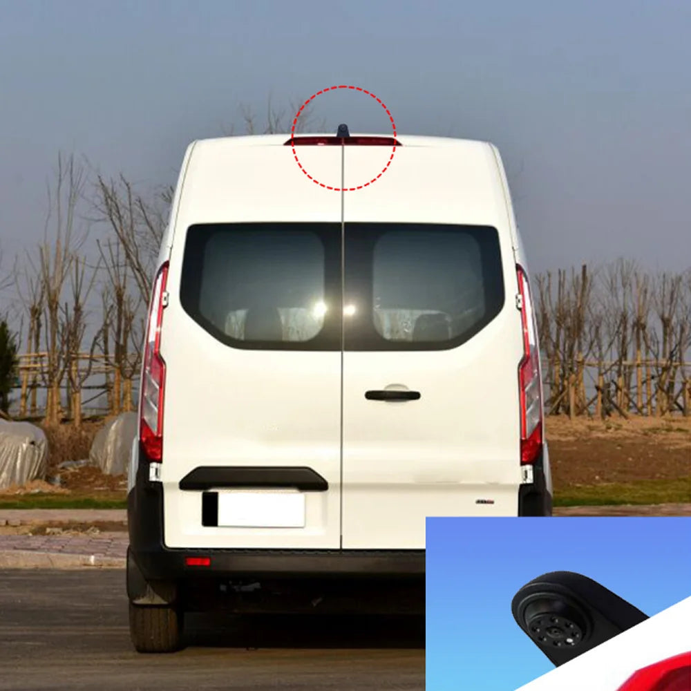 Ford Transit 2015-2020 - Cámara Marcha Atrás HD 720P con Luz de Freno