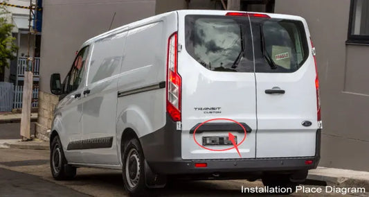 Ford Transit Custom 2012-2018 - Cámara Marcha Atrás CCD con Luz de Matrícula