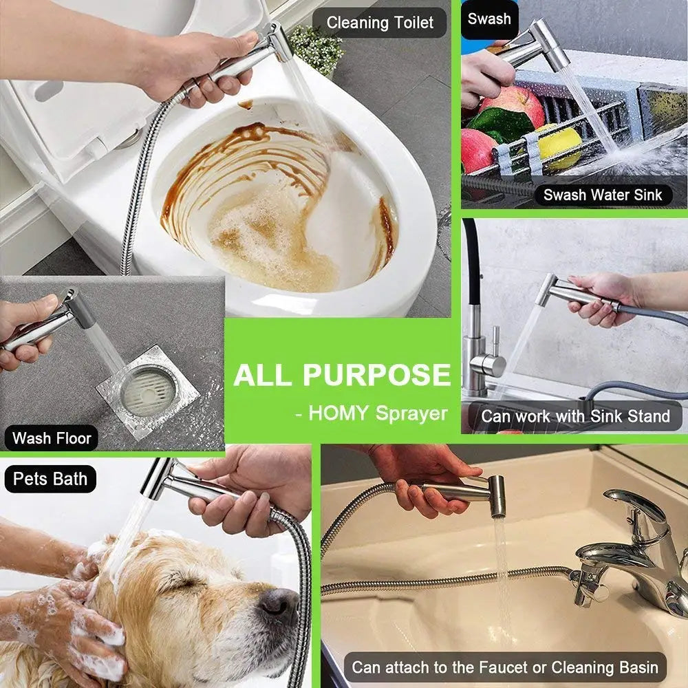Hygienic Handheld Shower for Toilet