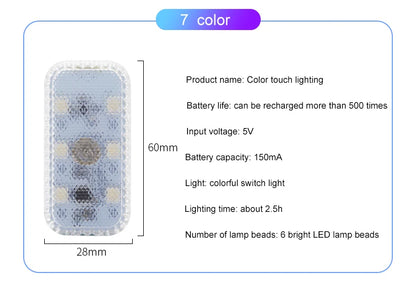 Mini Luz LED Táctil para Coche o Camper – Recargable USB