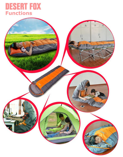 Saco de Dormir Desert&Fox Tipo Sobre | Algodón | 3 Estaciones