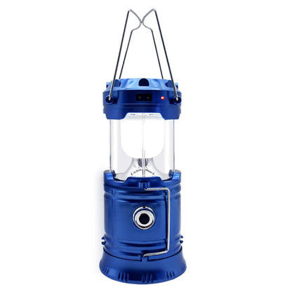 Telescopic Solar Lamp - Rechargeable LED + 2-in-1 Flashlight (Waterproof)