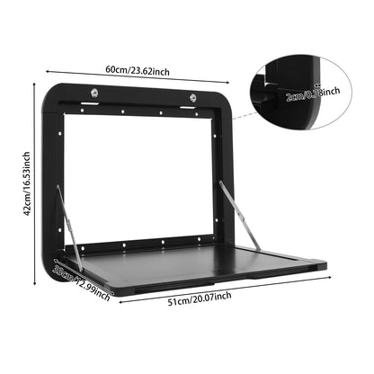 Mesa Plegable Exterior para Camper y Autocaravana | Mesa Picnic Abatible de Aluminio para RV