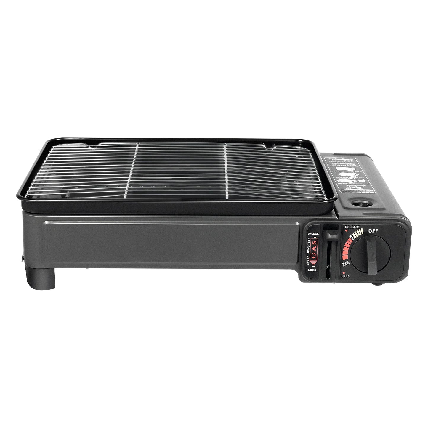 Hornillo Gas Acero Inox - Encendido Integrado + Portátil para Camping y RV