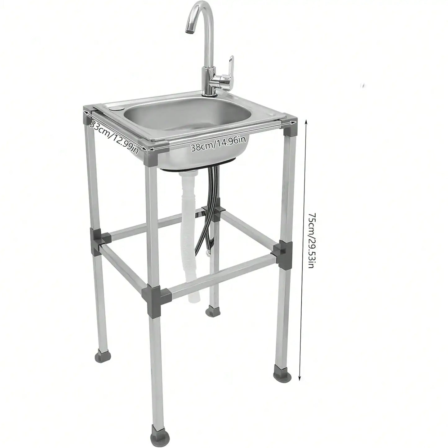 Fregadero Multifuncional para Cocina Exterior y Campamento