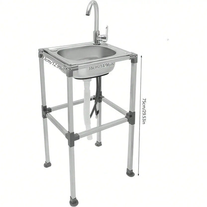 Fregadero Multifuncional para Cocina Exterior y Campamento