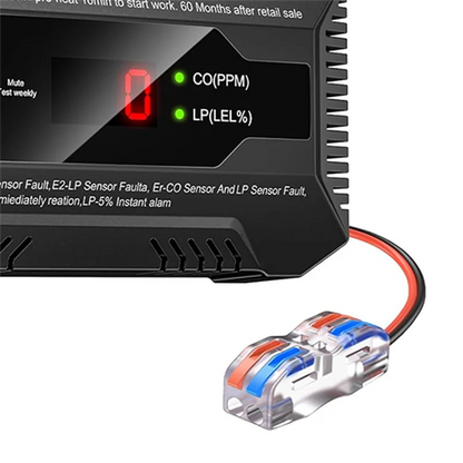 Detector Digital de Gas Propano y Monóxido de Carbono 12V para RV | Alarma Dual LP/CO con Pantalla