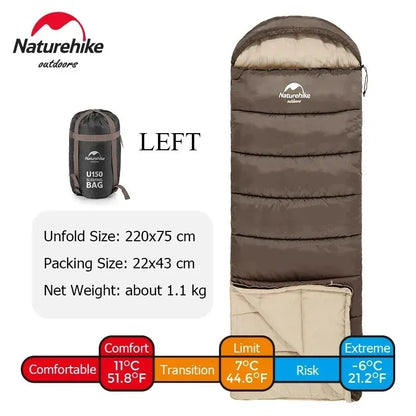 Naturehike Envelope Sleeping Bag | Cotton | Moderate Cold