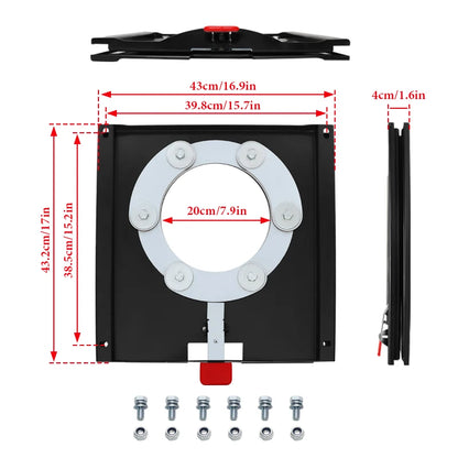 Base Giratoria para Asiento de Vehículo 360°