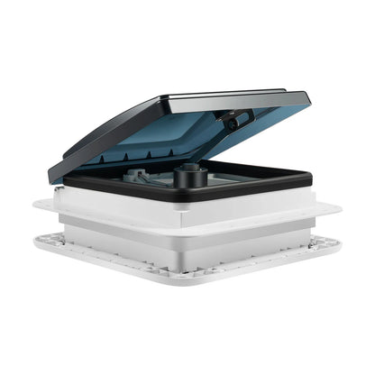 Claraboja con Ventilador 12V para RV y Camper | Extractor de Techo 28×28 cm con Luz LED y 6 Velocidades