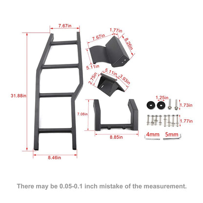 Échelle de hayon arrière pour Suzuki Jimny (2007–2017) – Alliage d'aluminium 