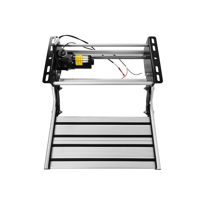 Escalón Eléctrico Plegable 12V para Autocaravana y Camper – Aluminio Antideslizante con Luz LED