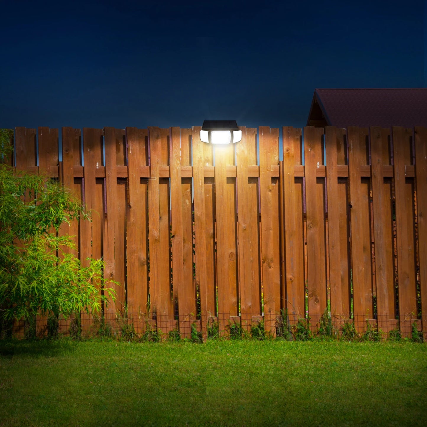 Solar LED Motion Sensor Light | 3 Adjustable Heads, 1200 Lumens, IP65