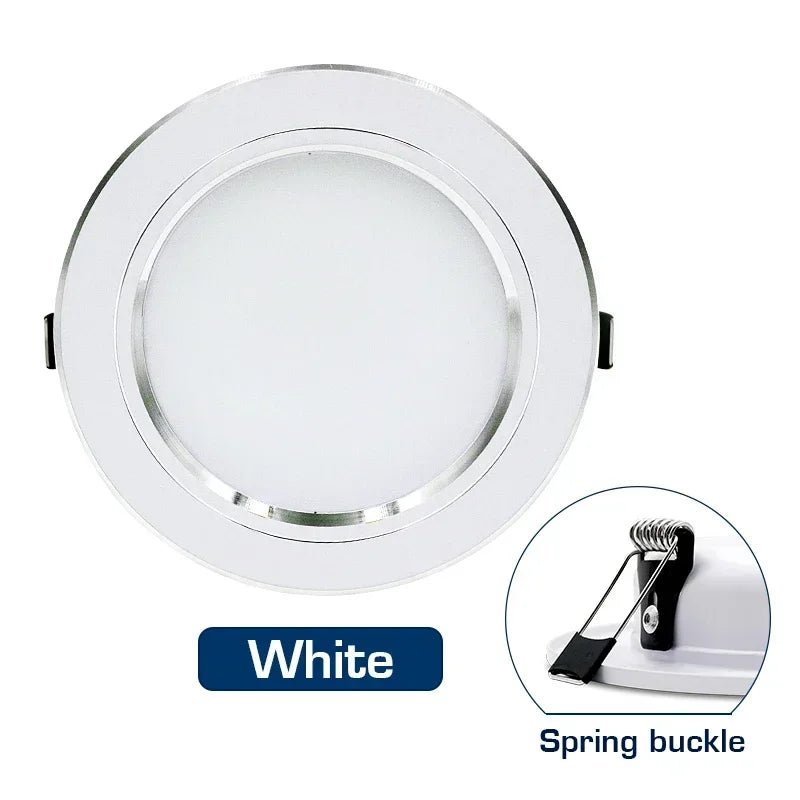 Downlight LED Empotrable Ultrafino 5W–18W | Luz Cálida o Fría