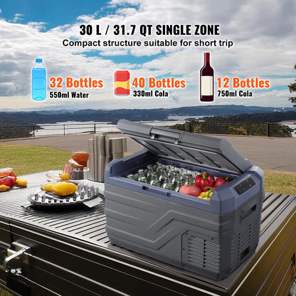 Nevera Portátil Compresor 30/37/45L – Frigorífico 12V/24V y 220V